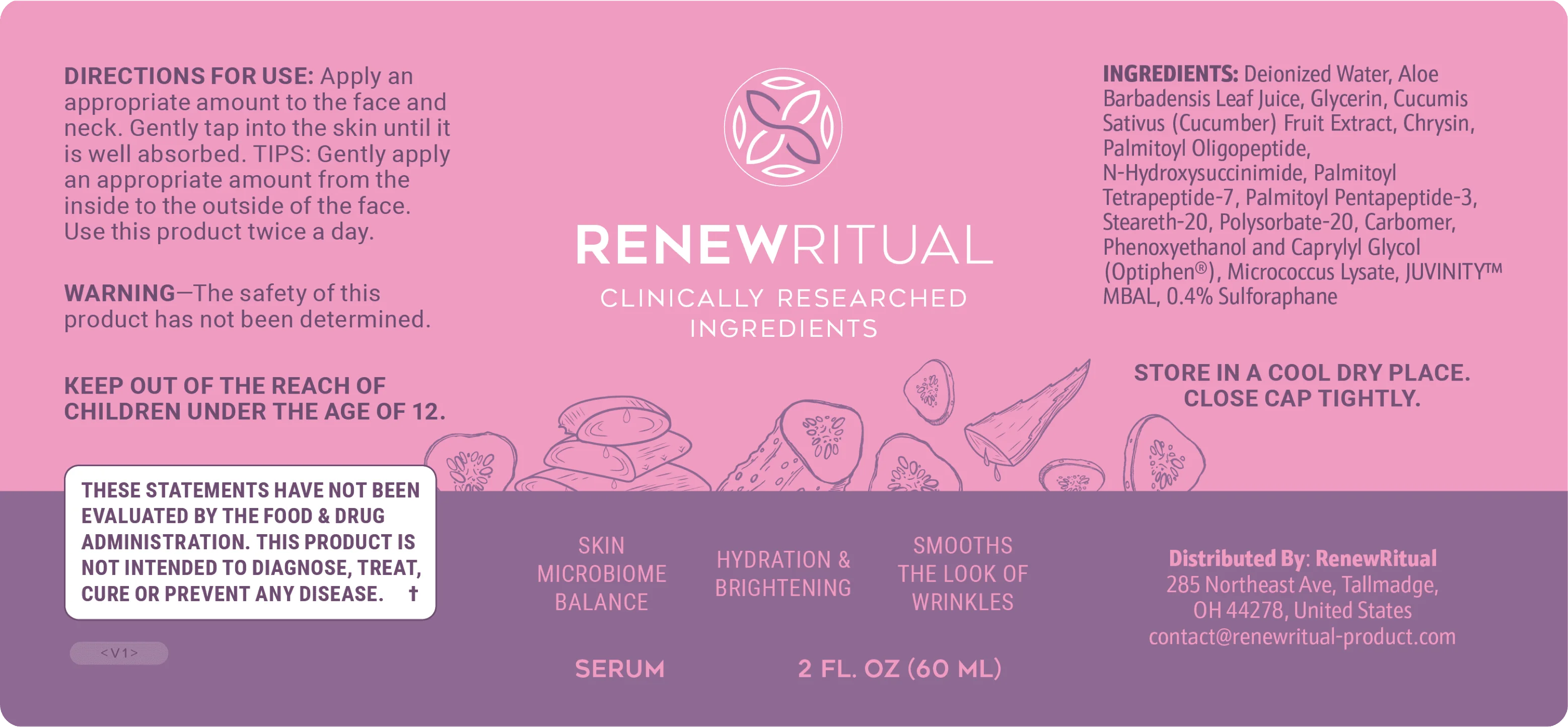 RenewRitual Product Label